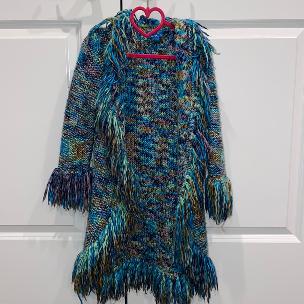 Girls long cardigan. Size 6/7